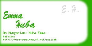 emma huba business card